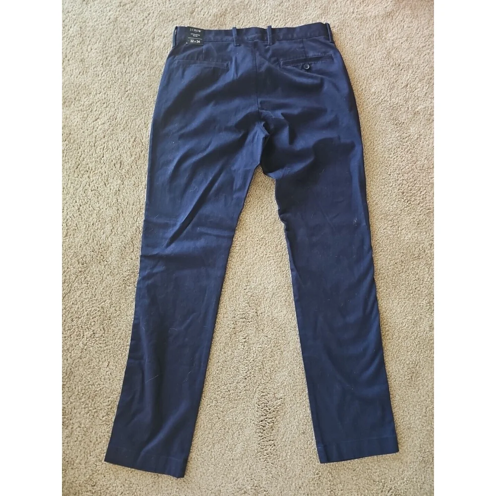 J Crew Men's Athletic Slim Fit Chino Pants Navy Blue 32x34